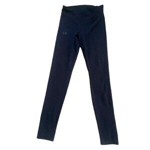 Under Armour Girls Athletic/Casual Leggings-Black-Size Youth Medium-GUC